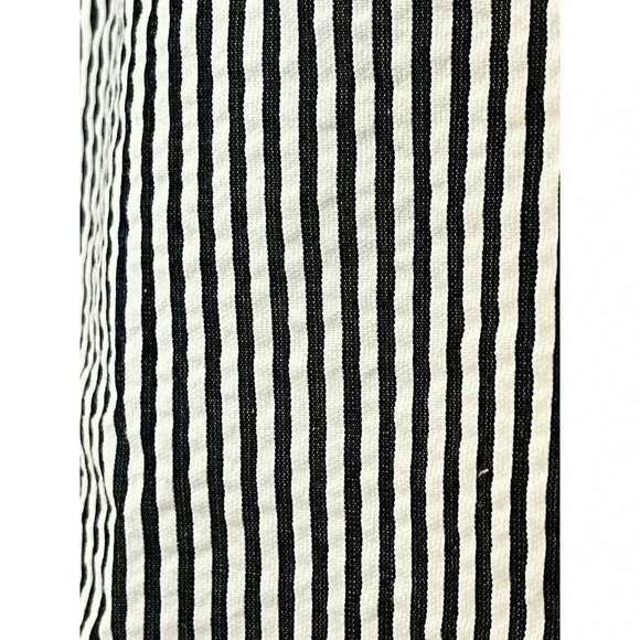 J CREW  NO 2 PENCIL SKIRT seersucker striped with neon edge size 0 - Picture 3 of 7